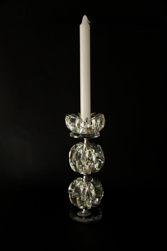 Candeliere con mandorle di cristallo - medio